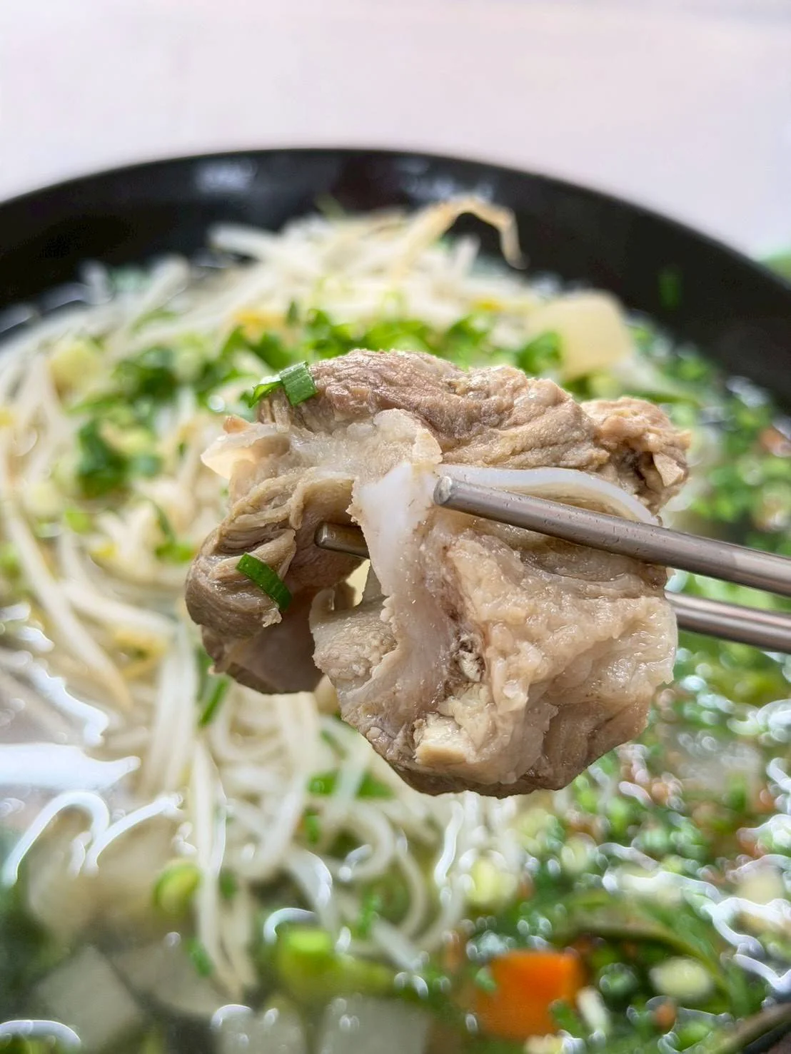 軟骨湯冬粉近照